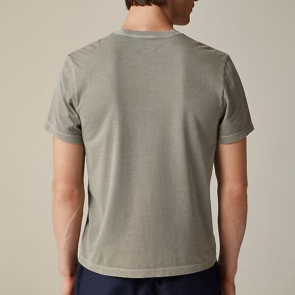 J.Crew Broken-in T-Shirt Mens 2XL Gray Garment Dyed Cotton Crewneck Short Sleeve - Picture 2 of 8